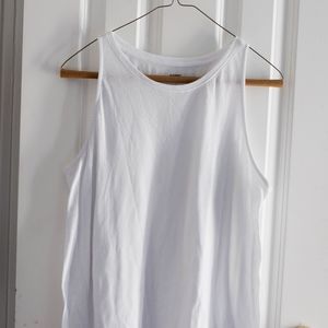 old navy | white high neck tank top | sz L